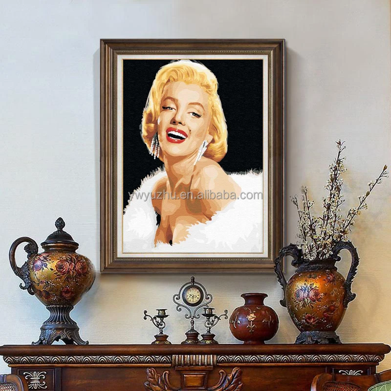 Home Decoration Wall Art Diy Digital Oil Painting By Numbers Abstract Drawing 40x50cm Figure Painting Acrylic Canvas