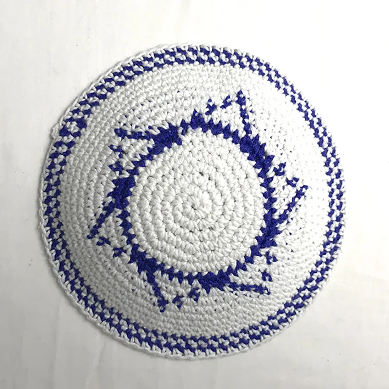 Zipei, персонализированная Летняя вязаная крючком хлопковая шляпа Kippah, еврейский Kippot YARMULKA