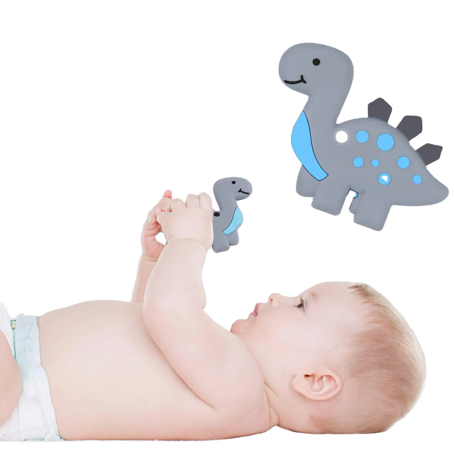 
Silicone Teether Silicone Safe Silicone Tooth Pendant Teether For Baby Bead 