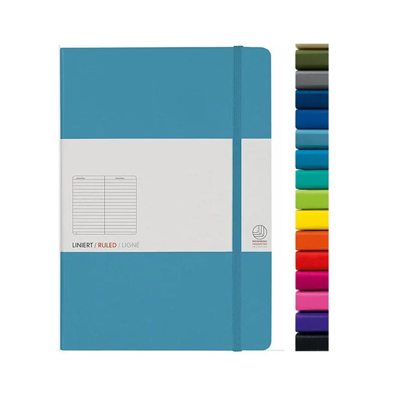 Custom 365 Pages Soft Cover Leather A5  Notebook Journal