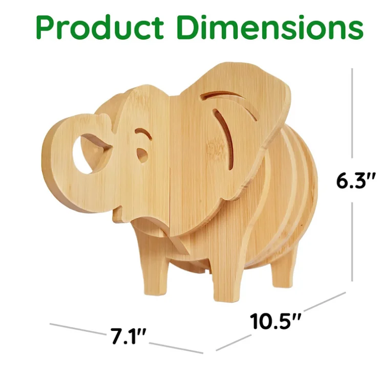 Kitchen Bamboo Hot Pads Trivet Natural Bamboo Trivet Mat Set for Hot Dishes Pot Bowl Teapot