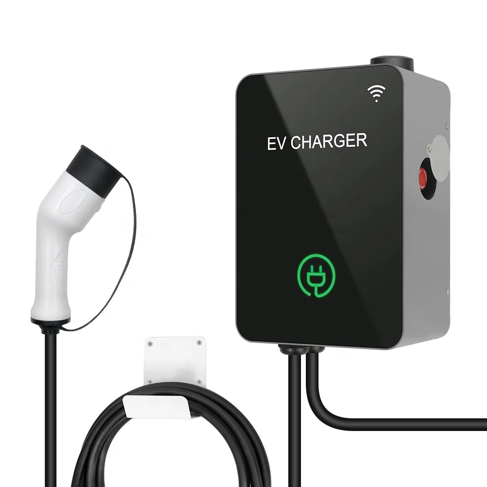 32Amp 7.2kW Public Charging Station With Type 2 EV Socket 7KW Electric Vehicle Car Charger Point