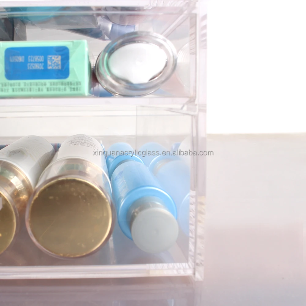 Cosmetic Storage Box  Extra Large 6 Tier with 5 drawers Clear Acrylic Cosmetic makeup organizer acrylic