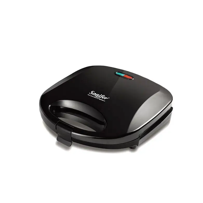 
Professional 2 slice breakfast sandwich machine on grill waffle sandwich 