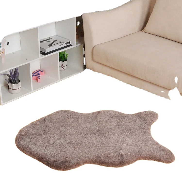 Shaggy Rabbit Fur Carpet For Living Room Home Warm Plush Floor Rugs