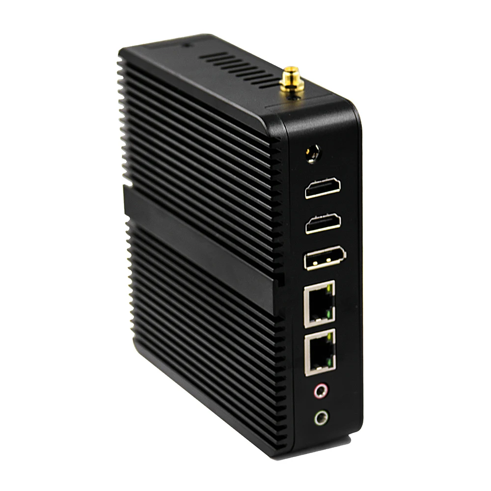 New box pc C2D windows 7/8/10/11 3 display ports 2 Hd& 1DP  Linux quad core auto boot diskless J6412 J6413 industrial mini pc