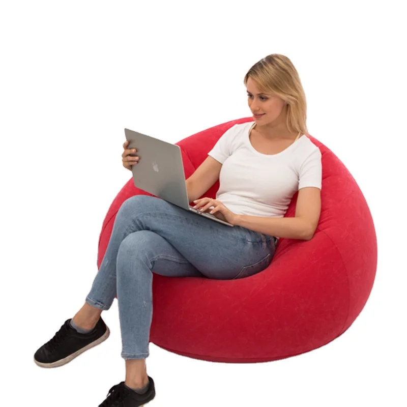 Golden Osmanthus China Factory Custom Home Air Adjustable Soft PVC Luxury Chair Inflatable Sofa