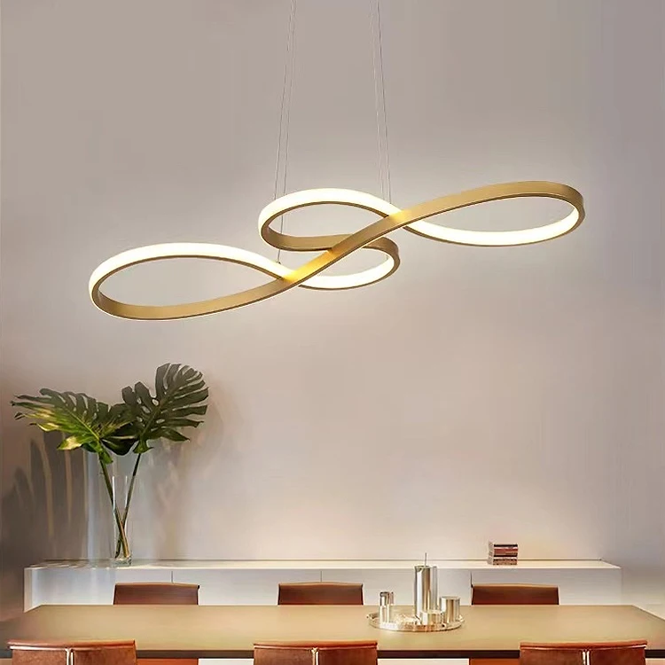 Производитель круглые светильники для декора дома роскошные люстры гостиной современные светодиодные золотые подвесные