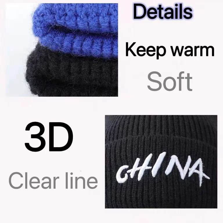 Custom Wholesale Winter Beanie  Caps