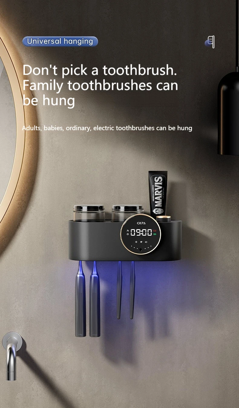 Многофункциональный держатель и диспенсер для зубных щеток от