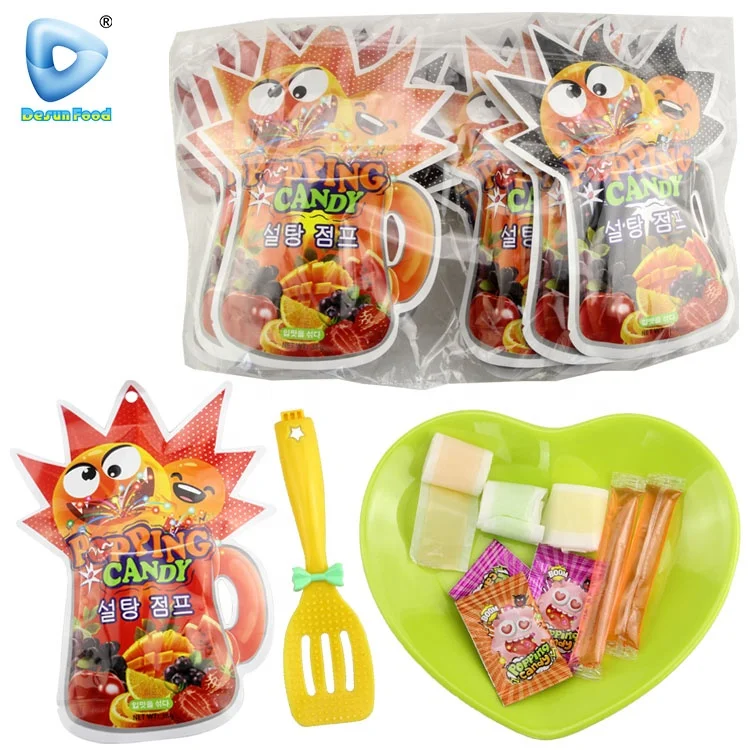 Cheap Packing surprise bag Toy Roll Soft Candy With Popping Candy And Jelly