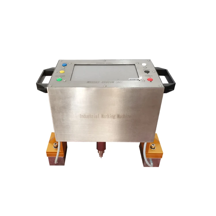 LCD Control Portable  Dot Peen Engraving Mahine With Magnet VIN Code Pneumatic Marking Machine For Metal Carbon Stainless Steel