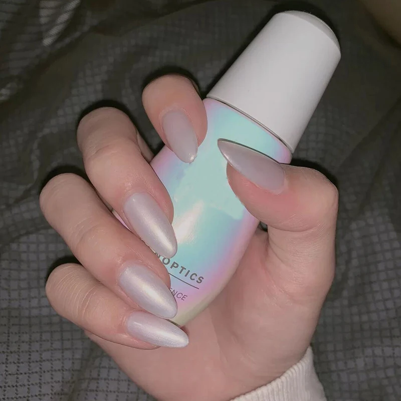 New Arrival Nails Supply Distributors White Glitter Pearl Designer Nail Sticker 2021 Press On Nail Packaging Box