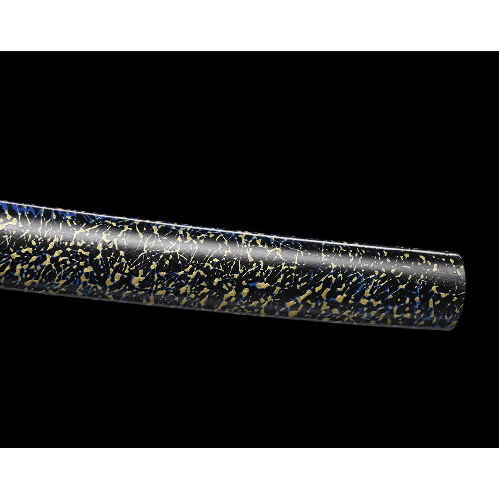Handmade Damascus Blade Knife Black Sword Samurai Style Japanese Training Sword Wood Bamboo Toy Sword for Sale