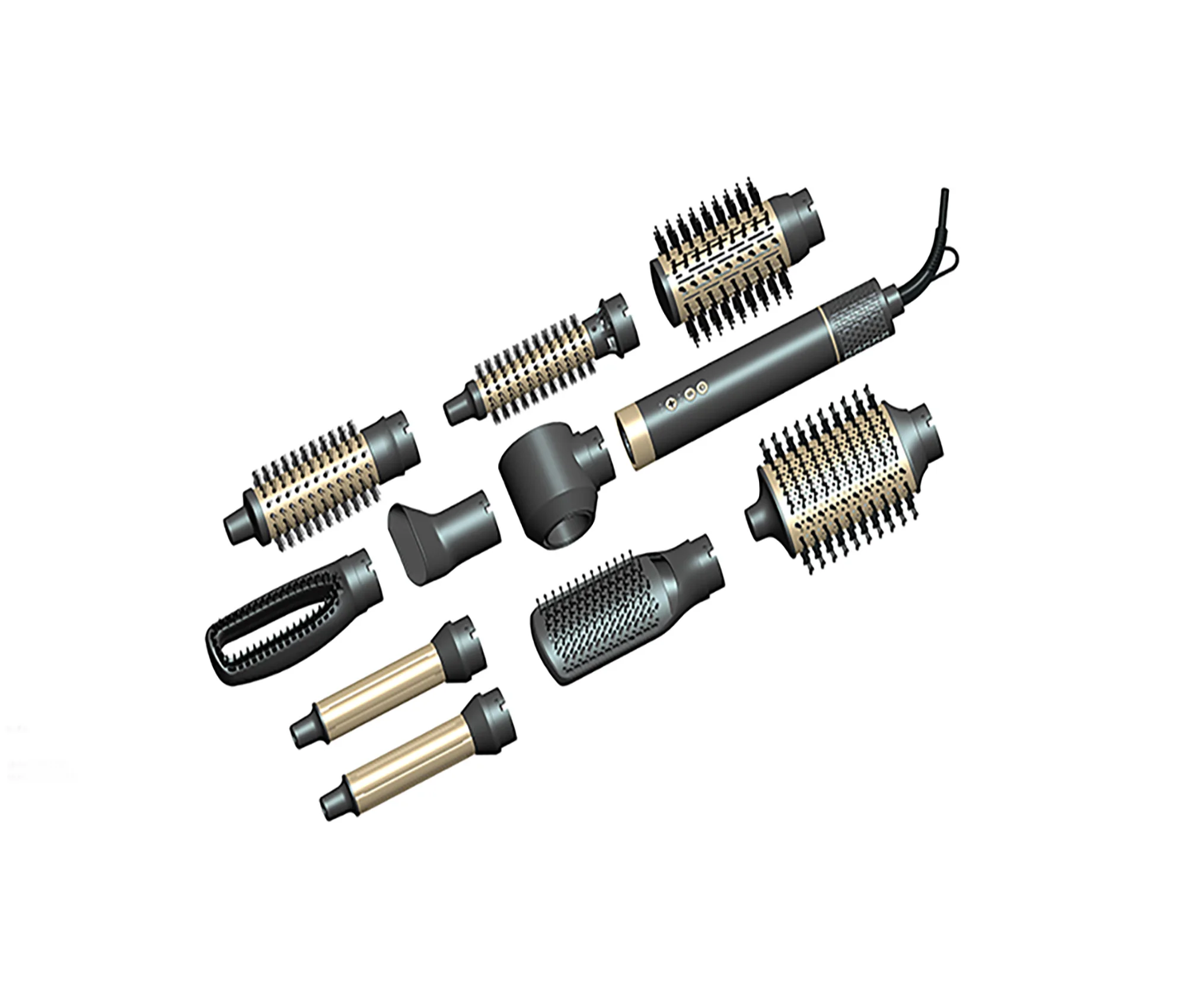 High Speed 1400w Bldc Motor Hair Styling Tools Hot Hair Brush 9 IN 1 for EU/USA/UK/Dubai