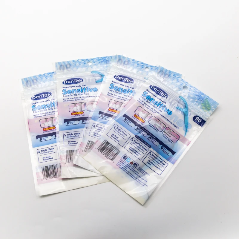 Wholesale Kids Dental Flosser Teeth Care Disposable Floss Pick Plastic Packaging Bags