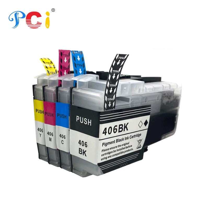 Чернильный картридж PCI LC406 LC 406 406XL LC406XL для принтера совместимый с цветом братского HL-JF1 MFC-J4335DW MFC-J4345DW MFC-J4535DW