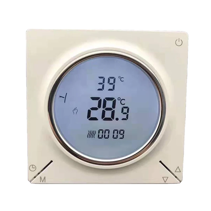 Antifreeze round room water warmer digital display thermostat for gas boiler