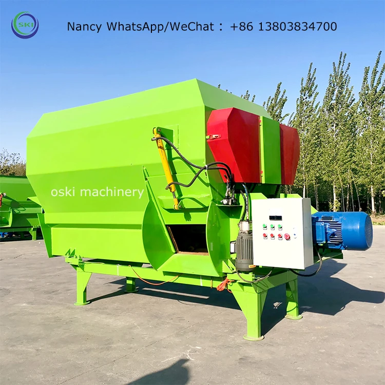 Small TMR Mixer Wagon Cattle Feed Mixer And Grinder Livestock Feed Mixing Machine For Farms