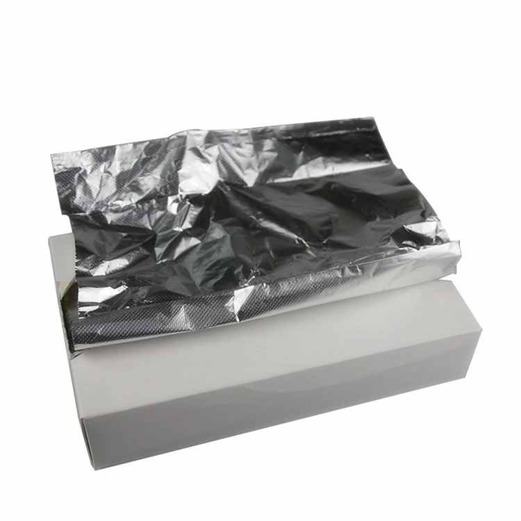 High quality 8011 embossed hair beauty salon aluminum foil sheets sliver hairdressing pop up sheet