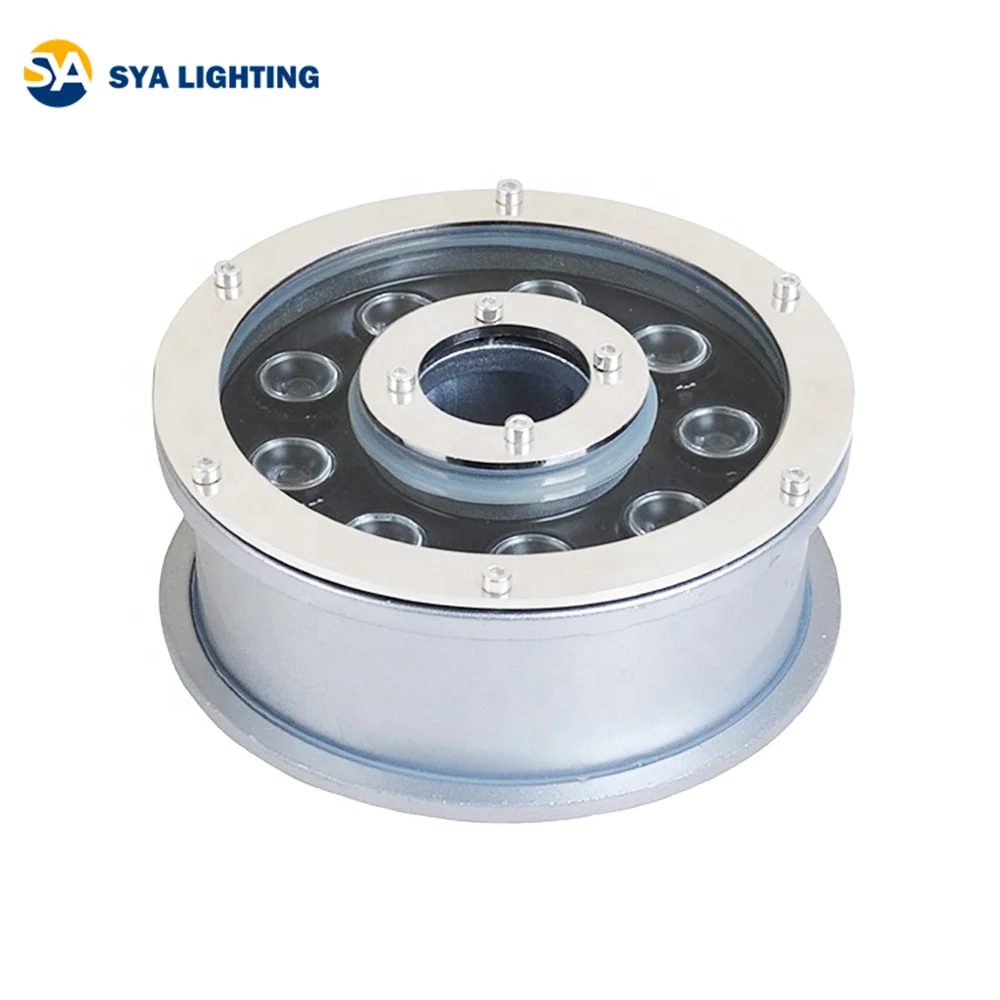 SYA-502-160 Stainless Steel 304 IP68 Waterproof 9w DMX PLC DMX LED Fountain Nozzle Lighting Ring