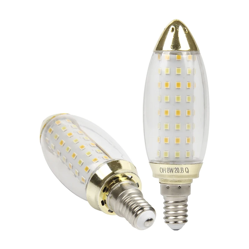 Candelabra base lamp bulb flicker flame tip tail e27 e14 3w 5w7w 9w 12w led candle light