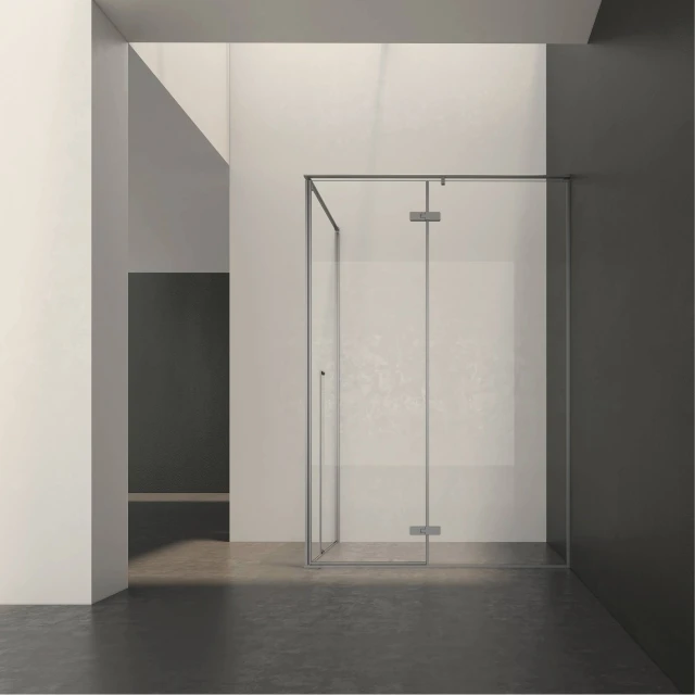Customized Modern Glass Shower partition swing door One-Stop Solution for Hotel Apartment Villa Bathroom Project Inox 304