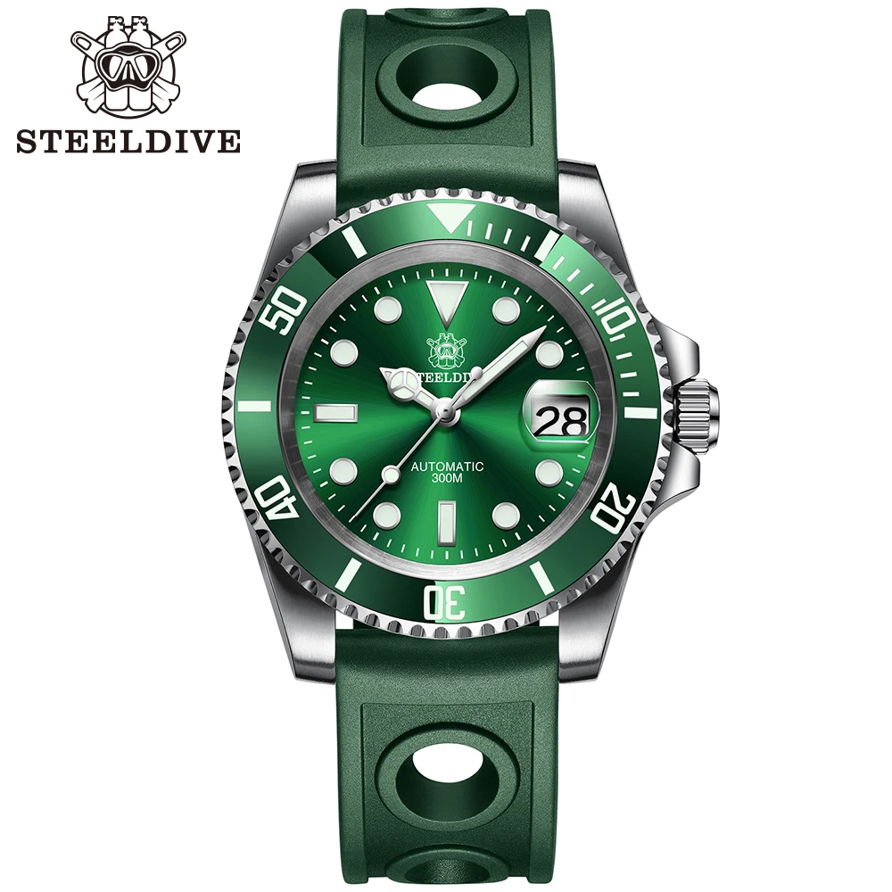 SD1953 Steeldive Brand 2020 New Arrival 41MM Stainless Steel Case Ceramic Bezel NH35 Automatic Mens Dive Wristwatch