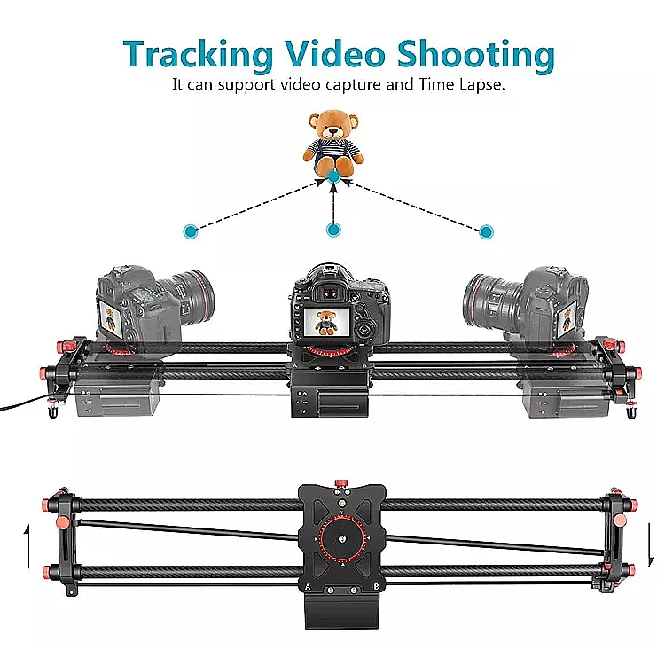 LT-Cam 100cm Electric Slider DSLR Camera Slider Shooting Stabilizer Rail For Video Photography Dolly Track Slider
