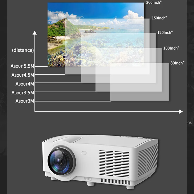 J11 Home cinema 1280x720p led lcd android wifi projector shenzhen factory