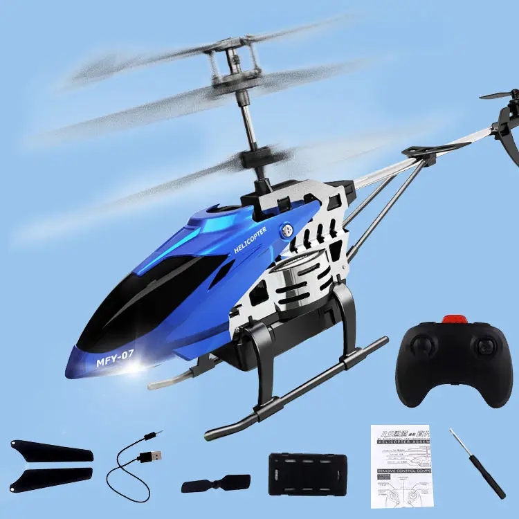 3.5CH Metal RC Helicopter With Lights Remote Control Helicopter Toy custom logo 2.4G led light rc helicopter