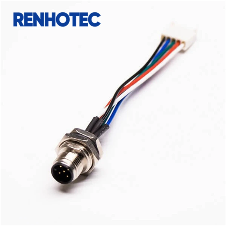 IP67 водонепроницаемый 5-контактный Штекерный разъем M12 с клеммами Molex для промышленного датчика