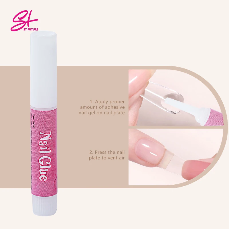 Частная торговая марка, Профессиональный индивидуальный цианоакрилат, Быстросохнущий супер липкий клей для ногтей для пресса на ногтях, художественные принадлежности