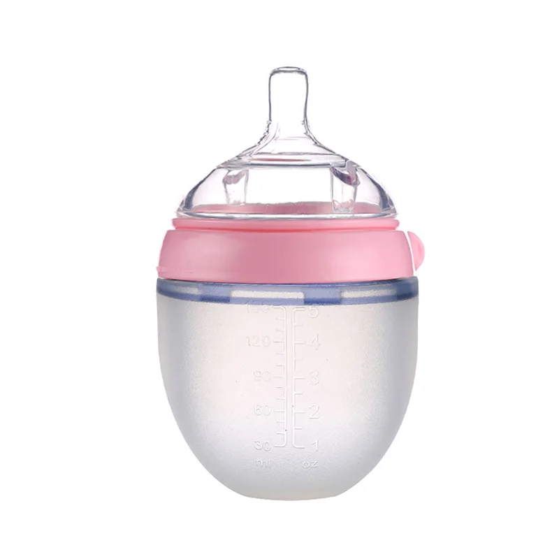 2022 baby supplies Wholesale food grade silicone baby feeding milk bottle for bebe feeding