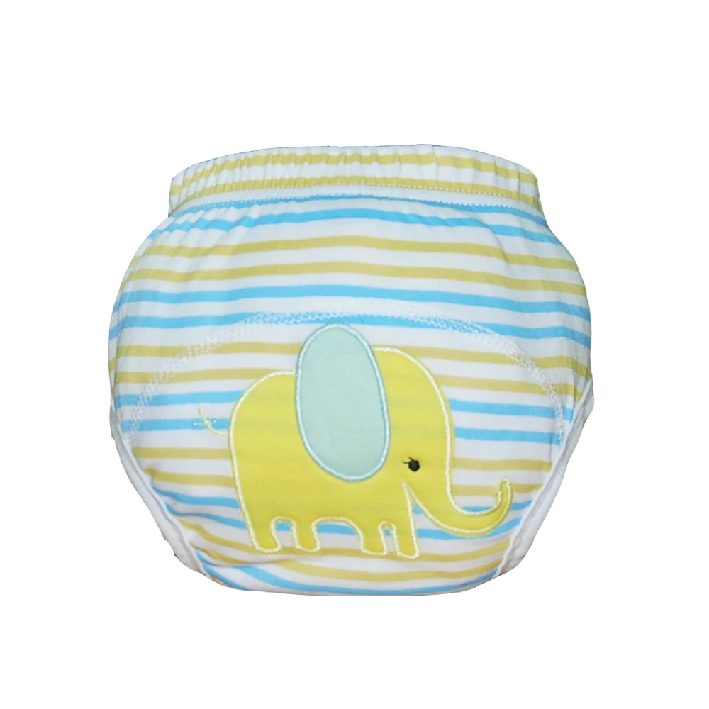 Cotton  Washable Baby  Training Diaper  Embroidered  Baby Potty Training Pants Underwear