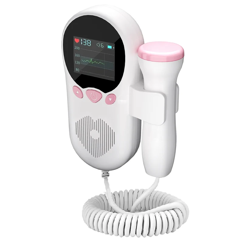 Wholesale Home Medical Ultrasound Instruments Pocket Doppler Foetal Portable Baby Heart Rate Monitor Ultrasonic Fetal Doppler