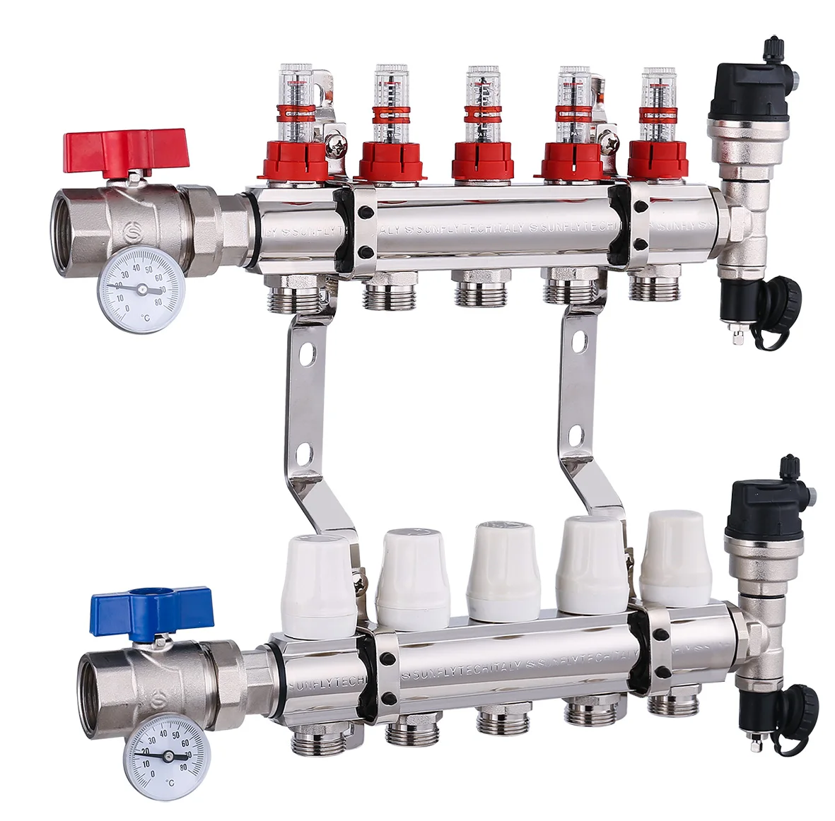 Factory price HOT sale  Brass Manifold Water Collector for Radiant Floor Heating Systems