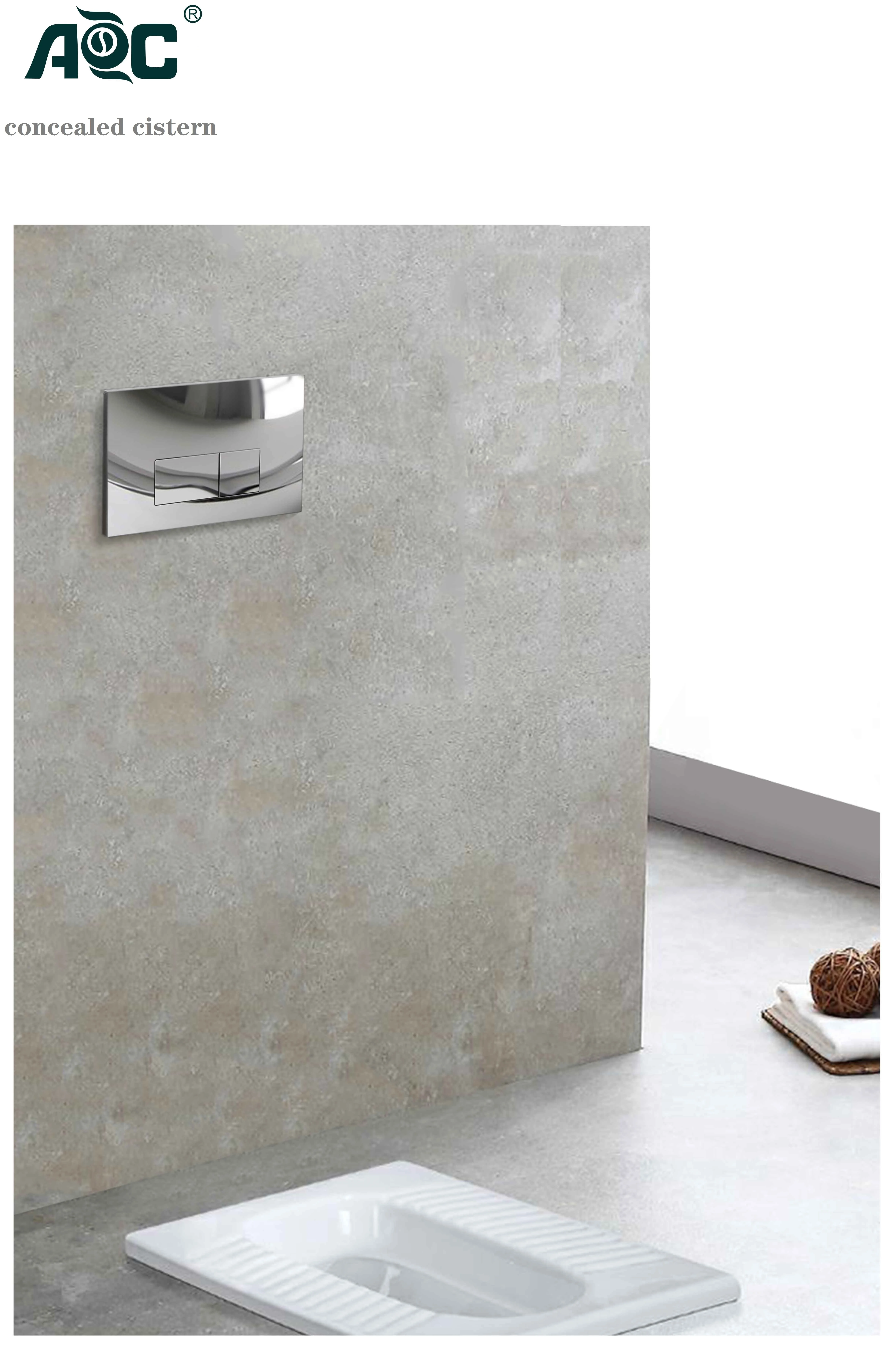 dual flush toilet button 6l Pneumatic Air Control Concealed Cistern Wc Wall Hung Toilet Free Touch Cistern