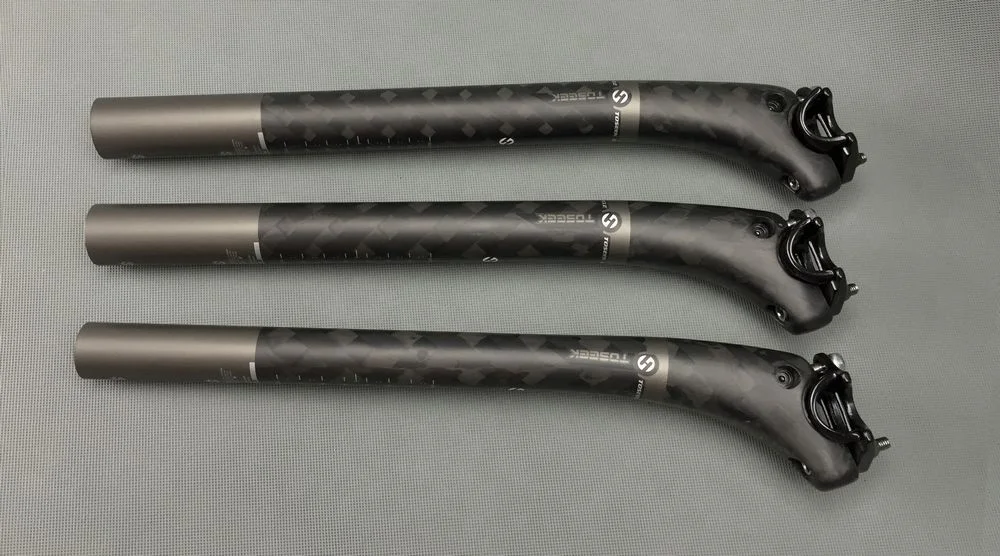 New Full Carbon Fibre Bicycle Seatpost mountain road bike seatpost 3K matte Bike Seat Post 27.2/30.8/31.6*350mm