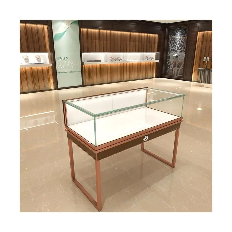 Best selling jewelry shop store showcase for display showcase / jewelry store 3d design display cabinet glass display for sale