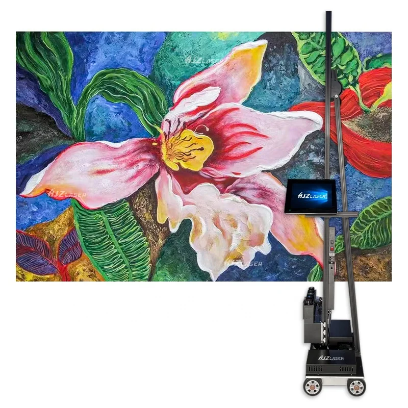 HJZ  Large-format Vertical Wall Painting Machine Outdoor And Indoor Printer For Wall HD Precision 3D TV Background Wall Printer