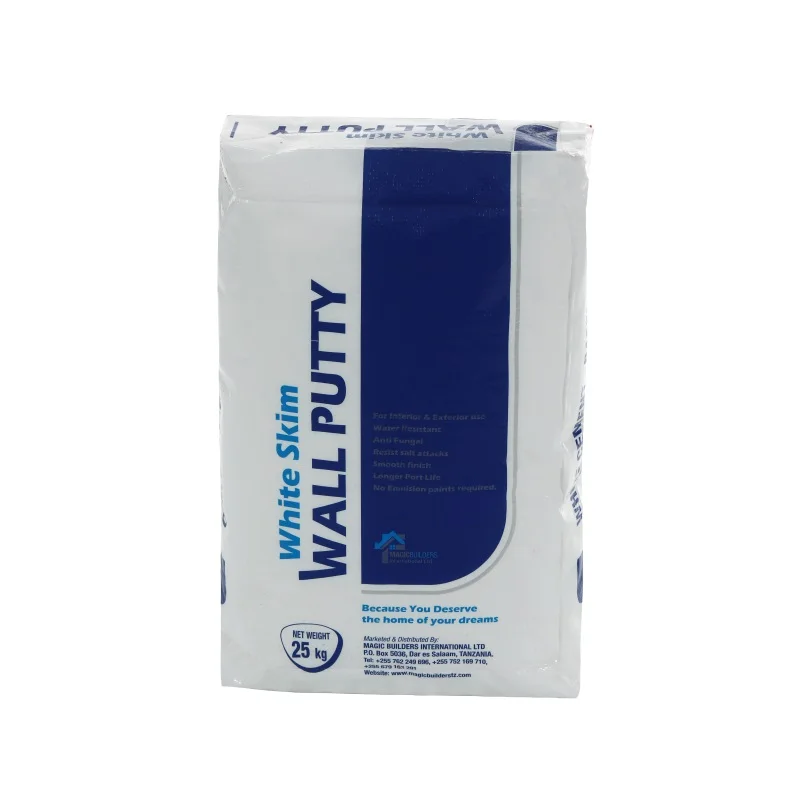 Waterproof Plastic Polypropylene Woven Valve Packaging Bag for Wall Putty 25kg 50kg