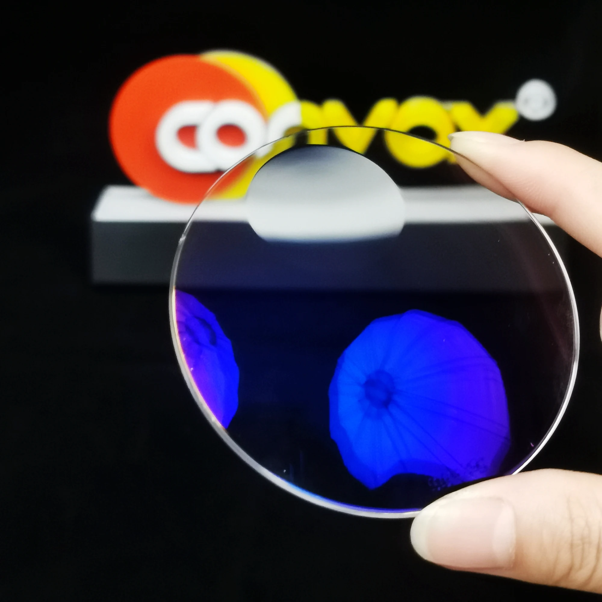 CONVOX Wholesale Factory Price 1.56 1.49 Blue Cut UV420 Bifocal Round Top Blue Block Glasses Optical Lens