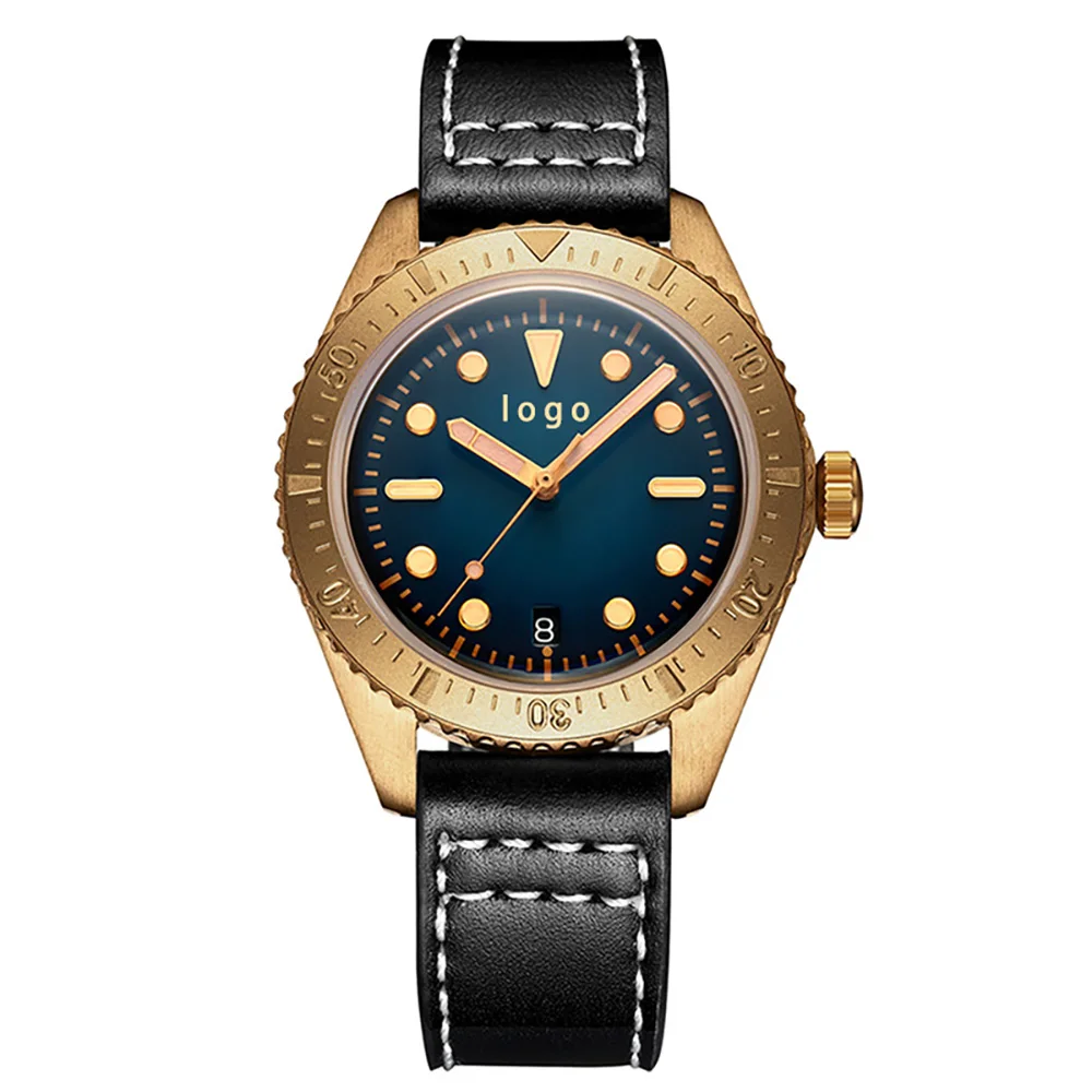 General Purpose Mechanical Wrist Watch Men Automatic Watch  Sapphire 10ATM C3 Luminous Luxury Bronze Mechanical Watch
