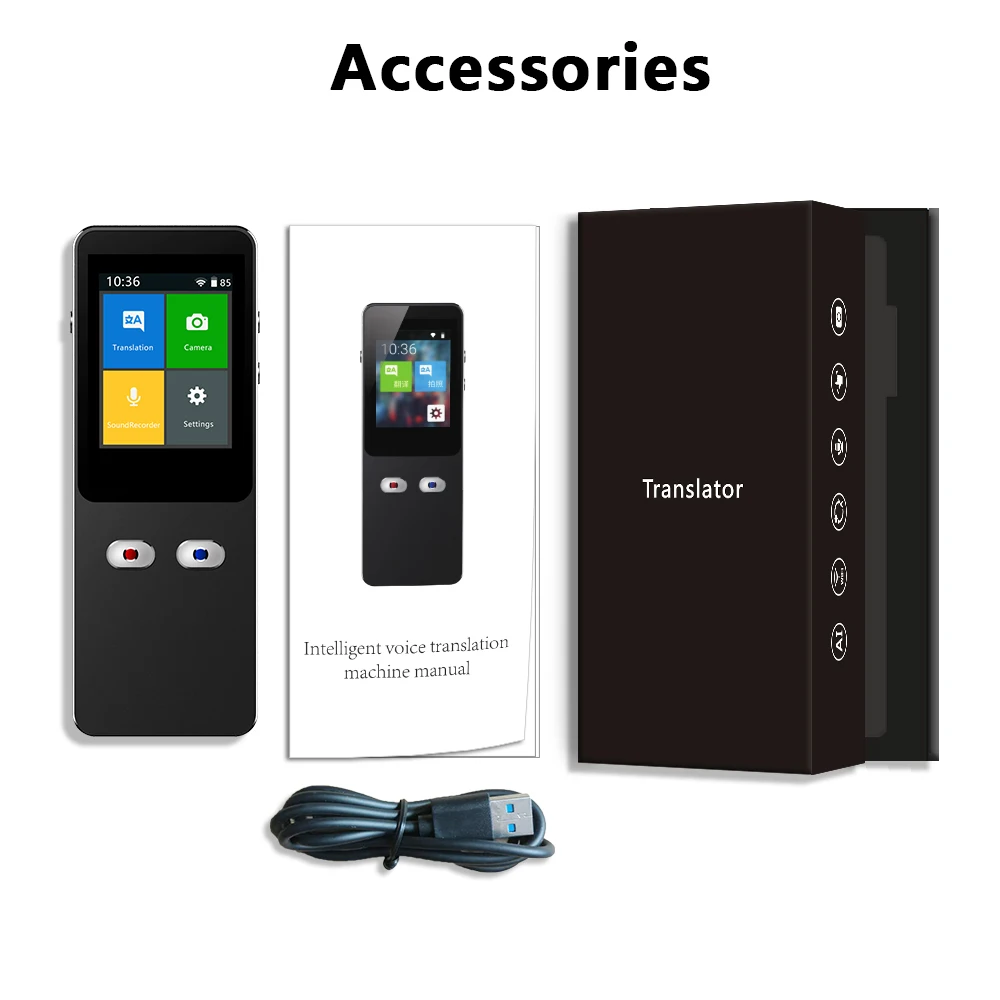 HD Touch Screen AI Voice Intelligent Translator Support Hotspot Portable Translator