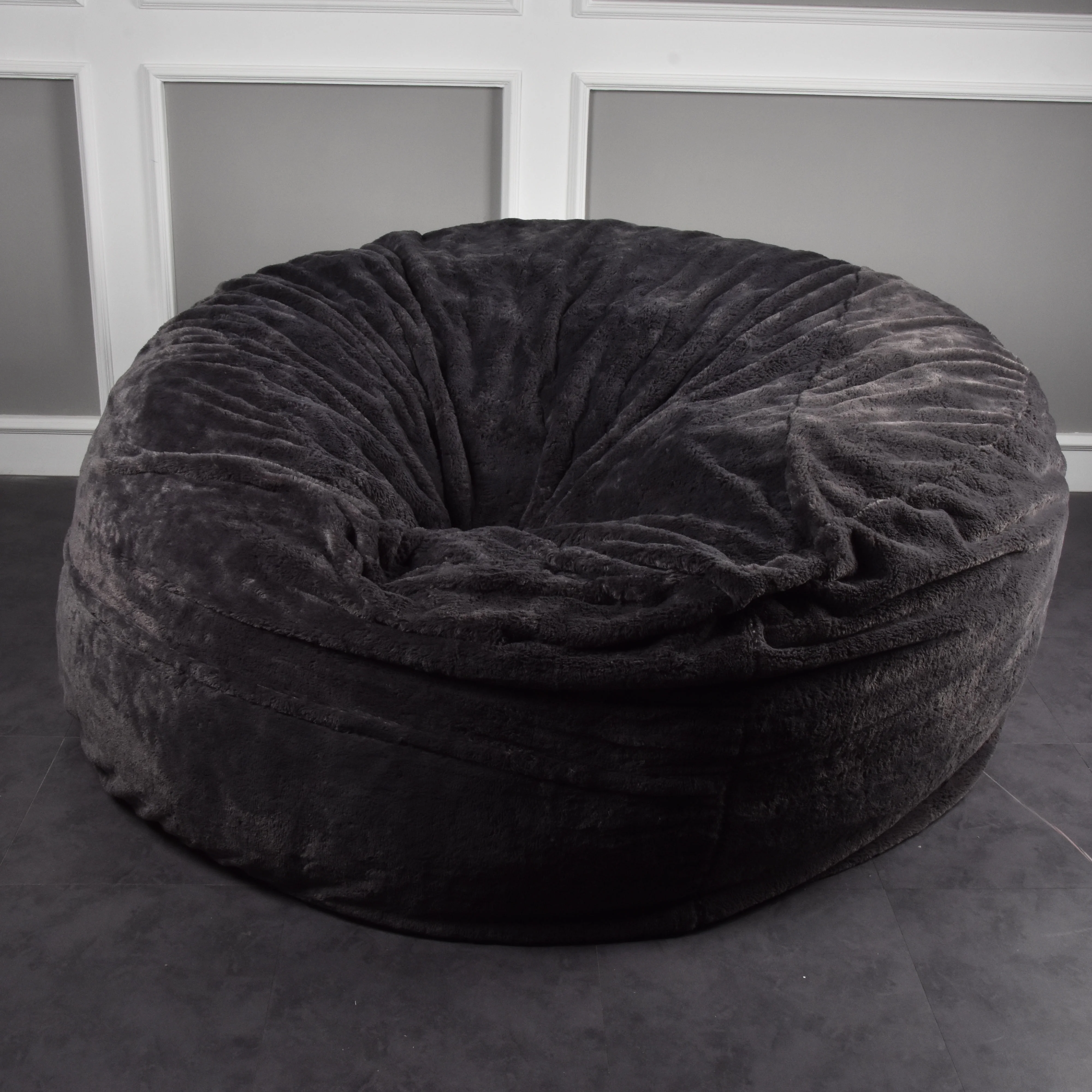 
Dropshipping Products Living Room Chair Modern Giant PV Fur beanbag Cover Foam Bean Bag Fat Sack Sofa 