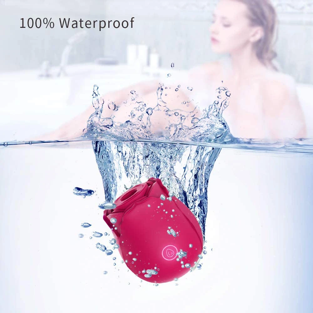 Free shipping from USA Warehouse Rose Shape Vagina Sucking Vibrator Nipple Sucker Oral Clitoris Stimulation Sex Toys for