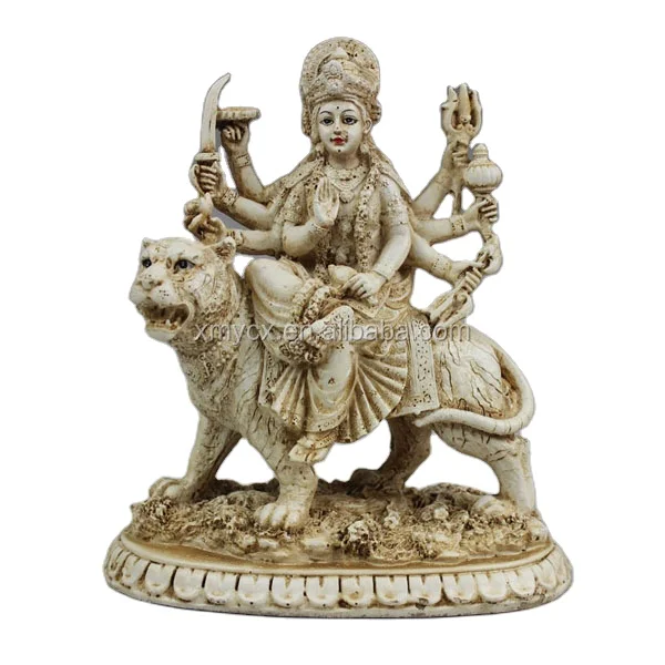 Polyresin hinduism durga sculpture hindu god statue