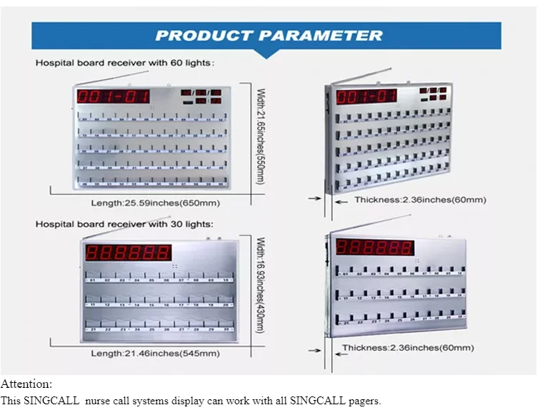 EUPC206 Professional Hospital Ward 20 40 60 90 120 Ways Wired Nurse Call System