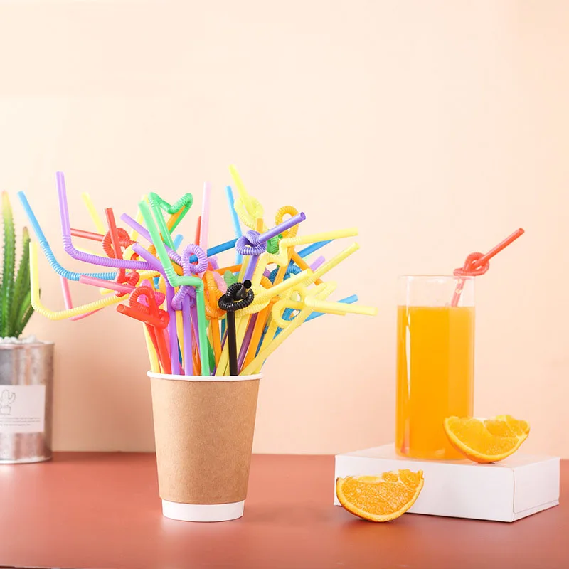 Plastic Drinking Straws Plastic artistic colorful straws,Flexible Mixed Colorful Assorted 5mm Artistic Straws,Drinking Straws